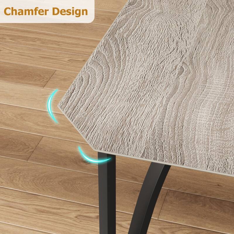 Corner dining table and chairs