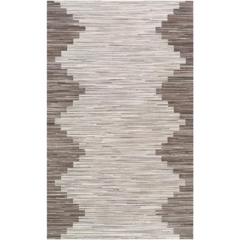 Mekaisto Handmade Modern Lodge Hair on Hide Area Rug