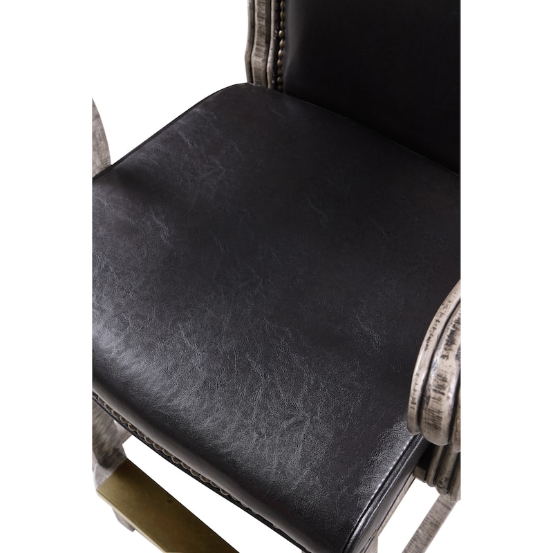Hathaway Montecito 29-in High Top Deluxe Spectator Chair - Rustic Gray