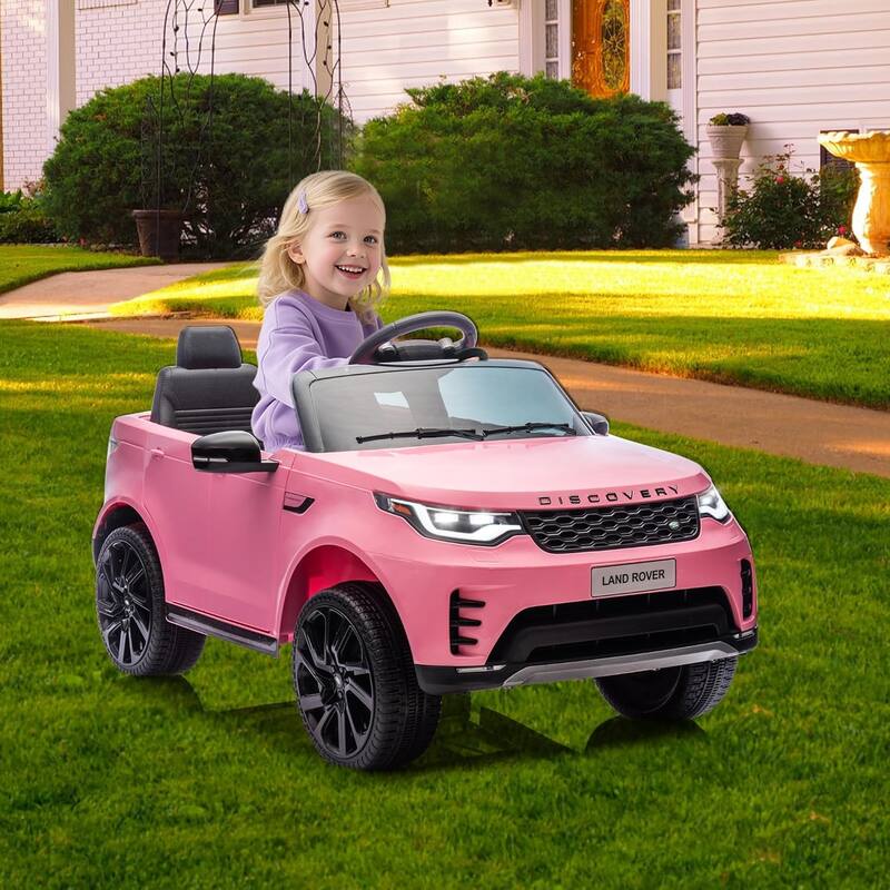 12V Kids Ride On Car,Licensed Land Rover Style, 4.5Ah Battery, 2 Motors, 3 Speed Modes, Safety Features