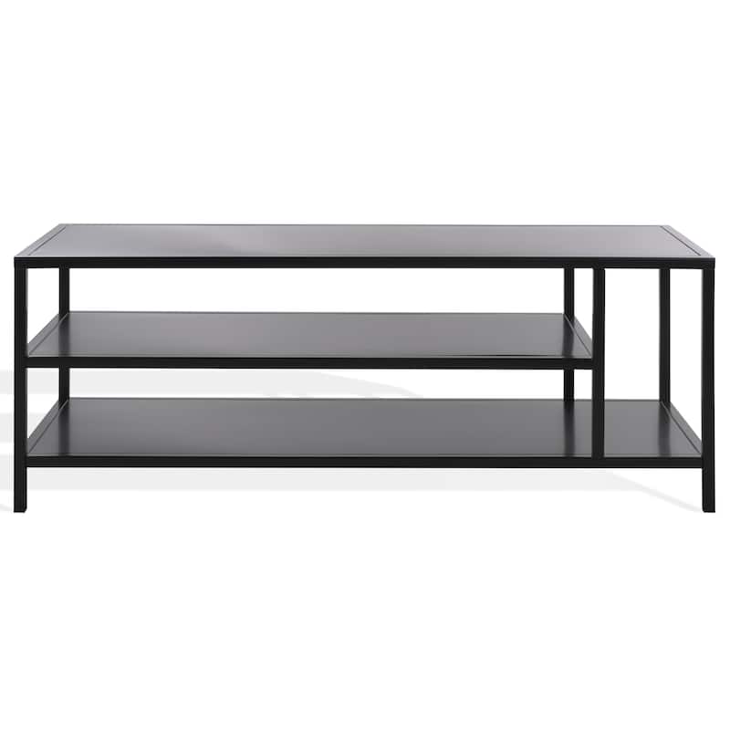 SAFAVIEH Couture Hodge Metal Coffee Table - 46"W x 20"D x 17"H - Black