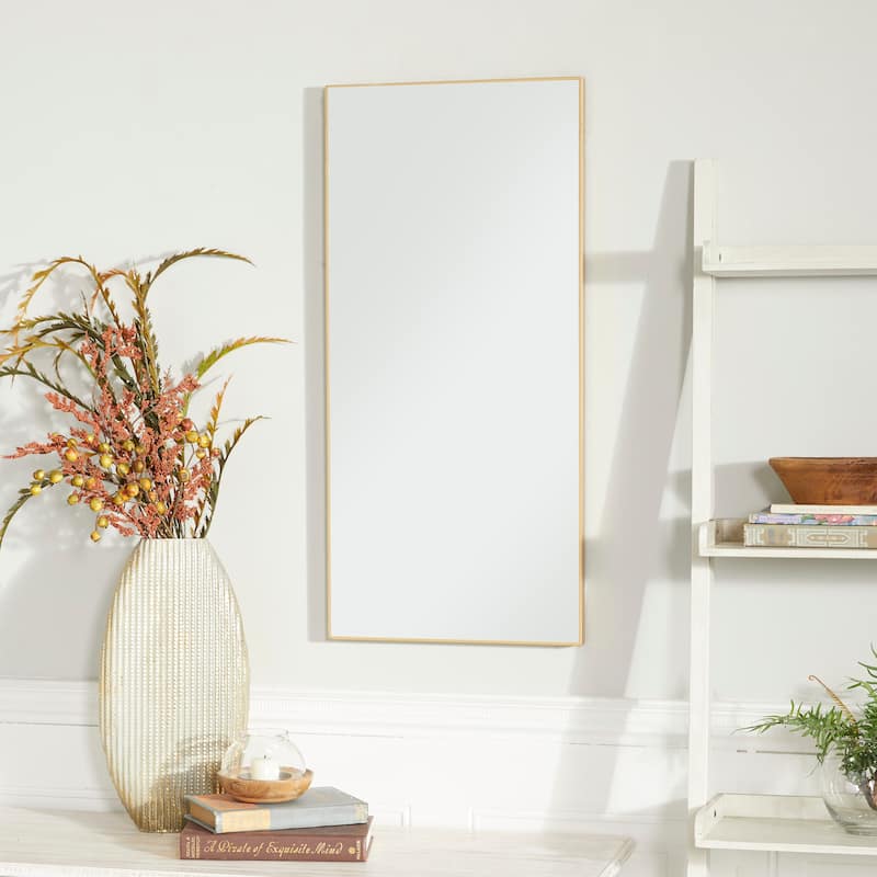 Contemporary Rectangular Wall Mirror - Multiple Finishes and Sizes
