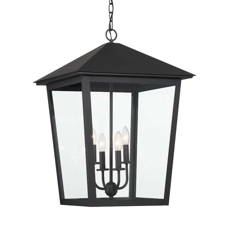 The Great Outdoors 72137 Noble Hill 4 Light 27" Wide Taper Candle - Sand Coal