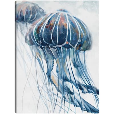 Indigo Jellies By Studio Arts Canvas Art Print