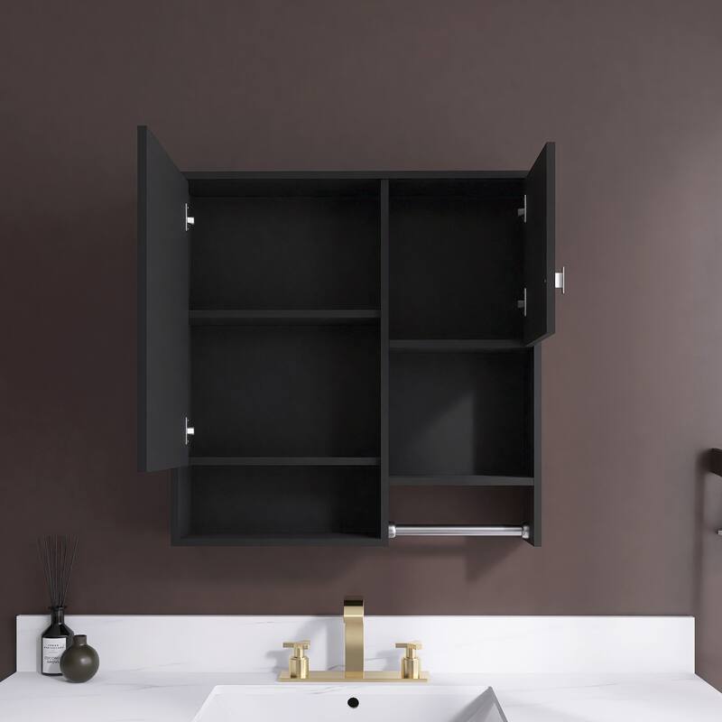 29'' x 28" Rectangular MDF Medicine Cabinet with Mirror