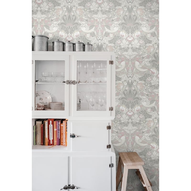 Seabrook Designs Fragaria Garden Non-Woven Unpasted Wallpaper