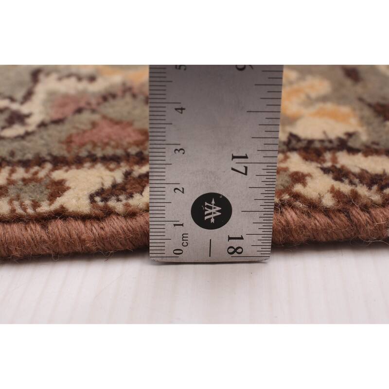ECARPETGALLERY Hand-knotted Melis Vintage Cream Wool Rug - 6'1 x 9'5