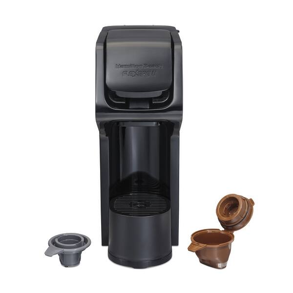 slide 1 of 1, FlexBrew Single-Serve Coffee Maker, Black, Capacitive-Touch Controls