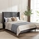 preview thumbnail 3 of 20, Christopher Knight Home - Bowie Contemporary Upholstered Bed with 54" High Headboard