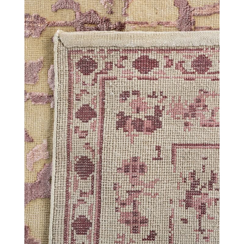 Ikat One-of-a-Kind Hand-Knotted Area Rug - Brown, 8' 10" x 12' 2" - 8' 10" x 12' 2"