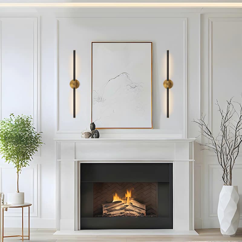 Starsky Minimalist Rechargeable Linear LED Vanity Light Dimmable Metal Wall Sconce with Remote