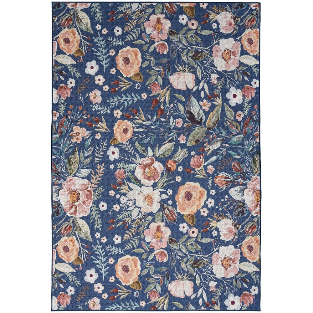 Nourison Washables Indoor Multicolored Floral Area Rug