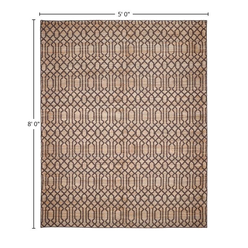 Overton Handmade Modern Contemporary Trellis Area Rug