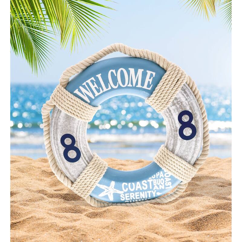 CoTa Global Aqua Sky Nautical Sign Collection for Wall Decor - 3 Piece