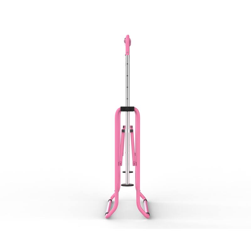 Gymnastics Bar for Kids, Gymnastics Horizontal Bar with Adjustable Height Foldable Training Bar with Mat for Home Practice