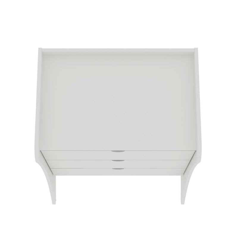 Manhattan Comfort Coney 3-Piece Mid-Century Modern Dresser and Nightstand Set