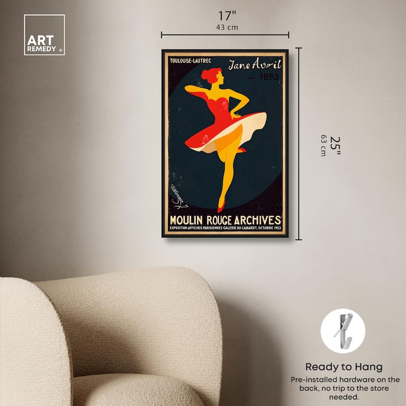 Moulin Rouge Canvas by Art Remedy