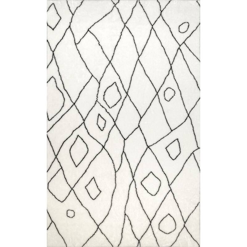 Nuloom Sammie SuperiorWash Abstract Boho Machine Washable Shag Area Rug