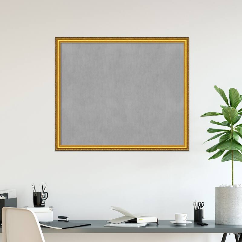 Amanti Art Colonial Embossed Gold Framed Magnetic Board