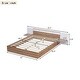 preview thumbnail 19 of 24, Modern Simple Queen Size Platform Bed with Shelves, USB Ports and Sockets Multi-Functional Bed Frame for Kids Teens Adults