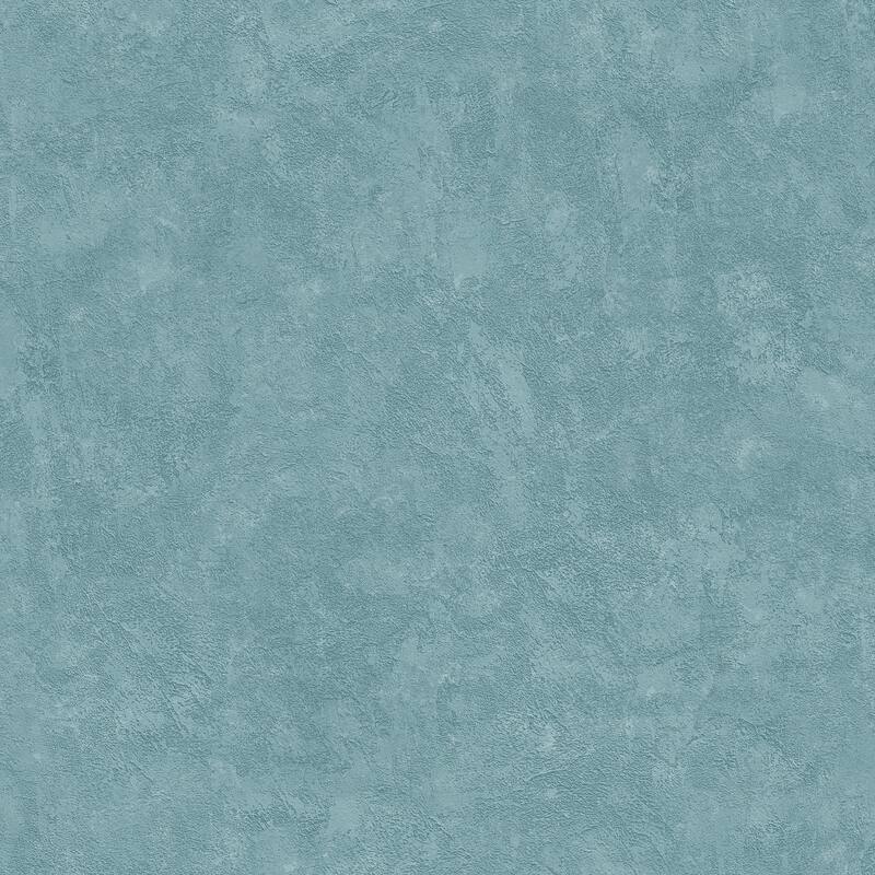 Veer Decor Faux Waxed Texture Wallpaper - Blue