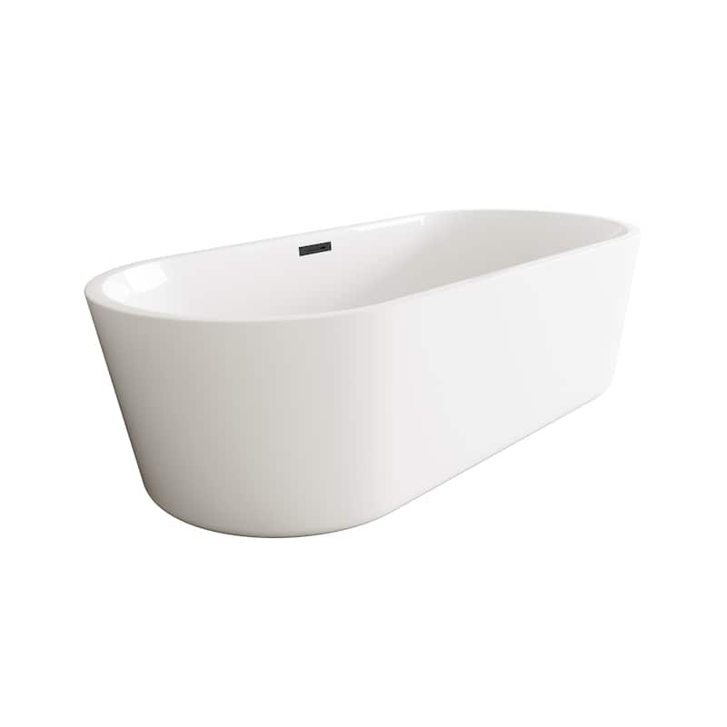 Odell Soaking Bathtub in Glossy White