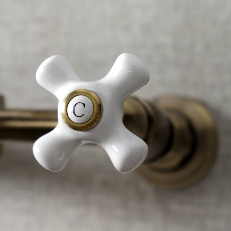 Heritage Two-Handle Wall Mount Bridge Kitchen Faucet