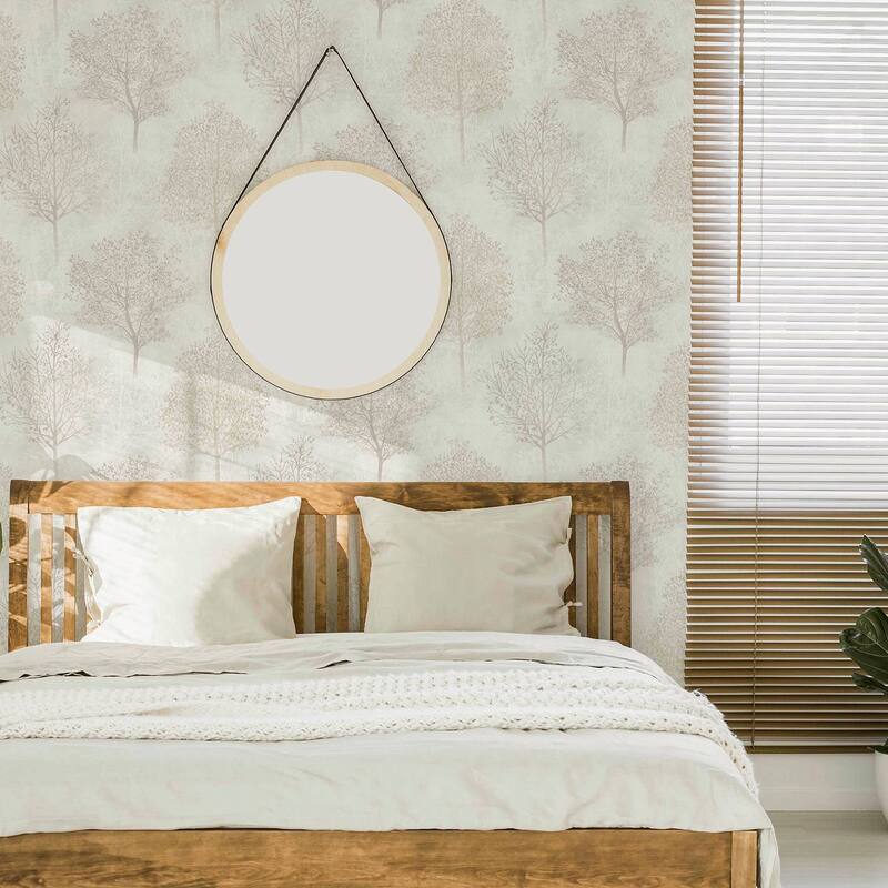 Arthouse Agatha Beige Trees Wallpaper