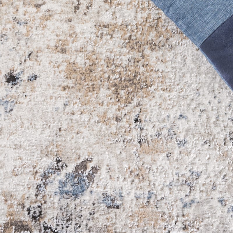 SAFAVIEH Quincy Lukrecija Modern Contemporary Abstract Rug - 6'7" Round