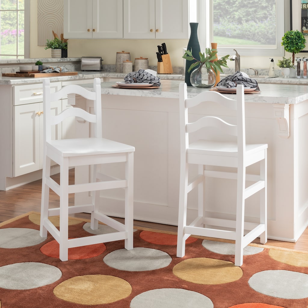 Alkire Counter Stool White Set Of 2
