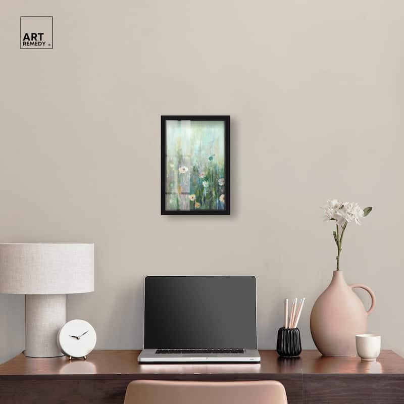 Harmony Green I Shadowbox by Art Remedy