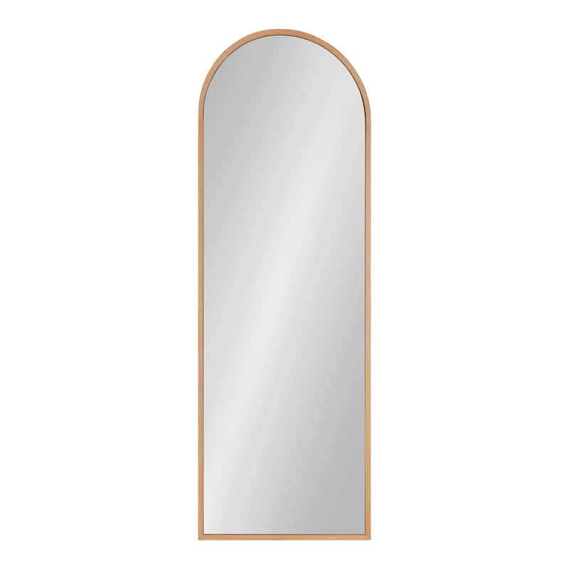 Kate and Laurel Nordlund Beechwood Frame Full-length Arch Wall Mirror - 16x48