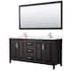 Option Dark Espresso / White Quartz Top / Polished Chrome