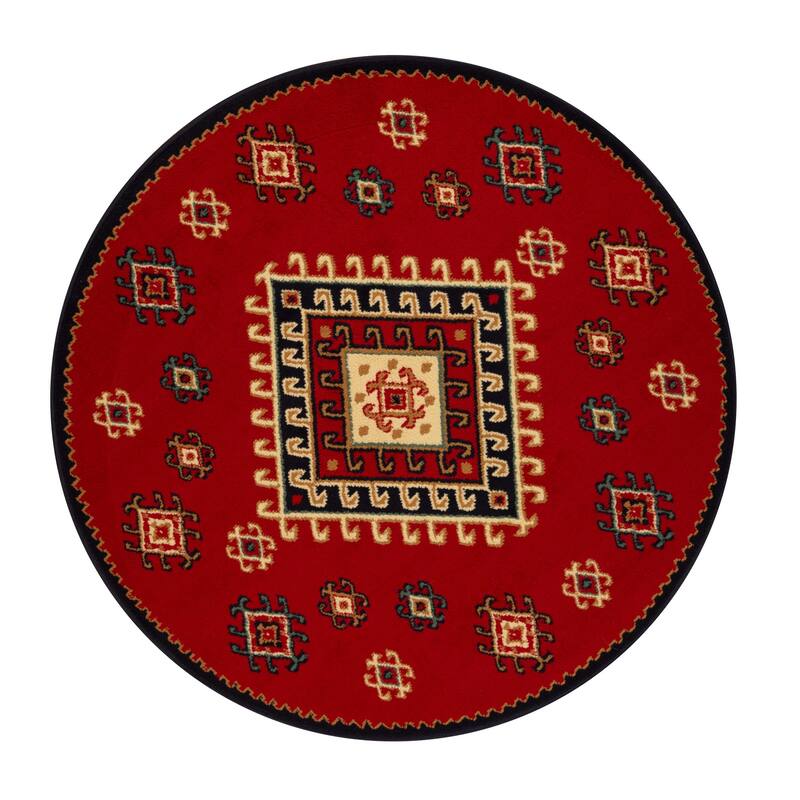 Geometric Bohemian Rustic Power-Loomed Area Rug by Superior
