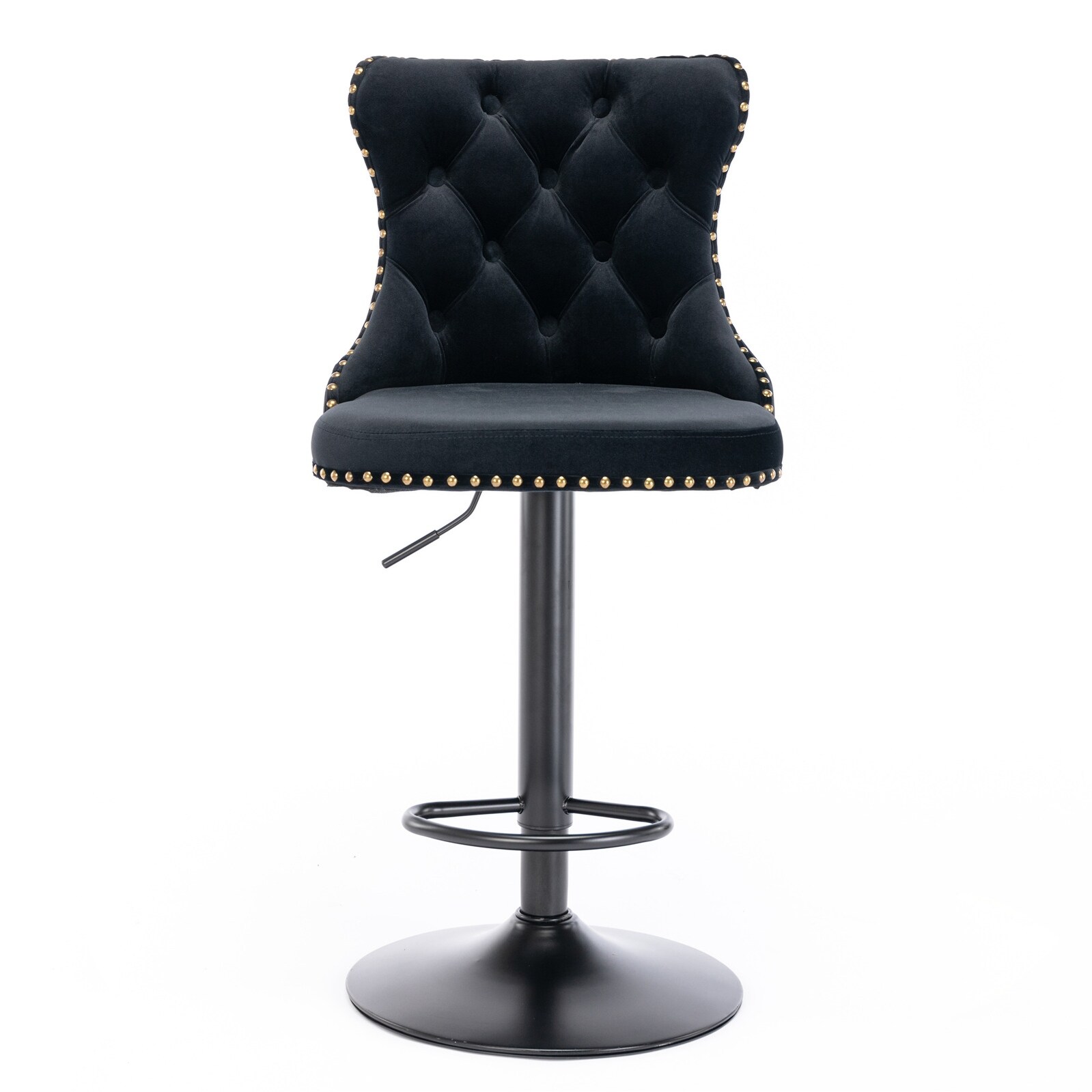 Black tufted 2025 bar stools