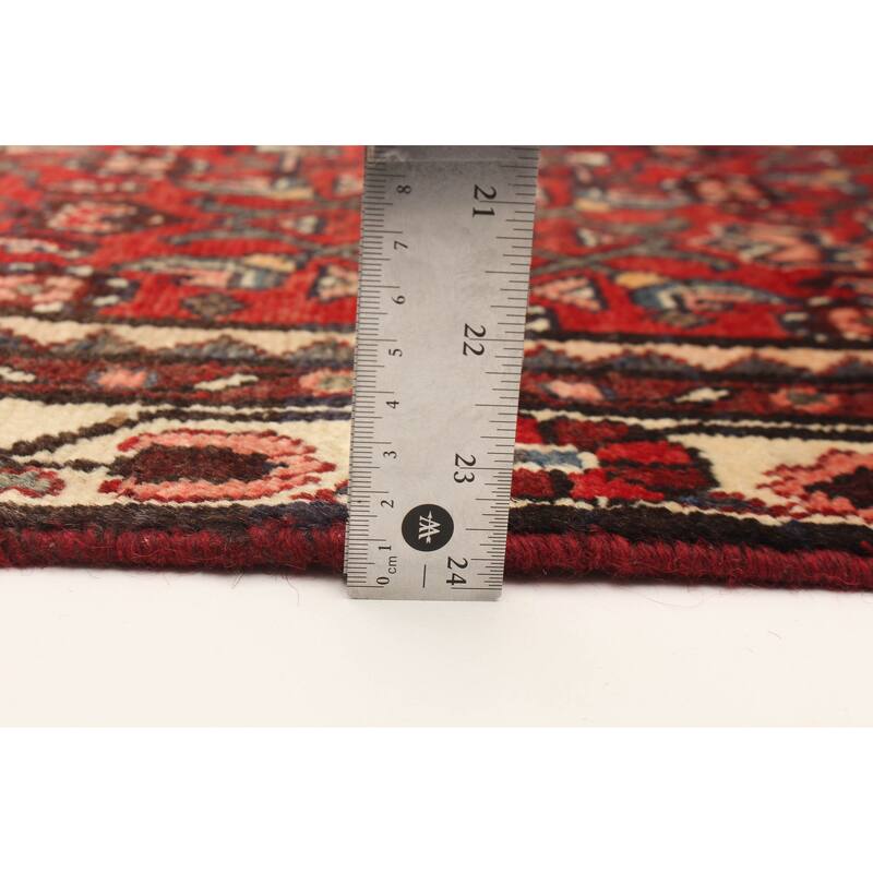 ECARPETGALLERY Hand-knotted Andelz Red Wool Rug - 3'1 x 9'4