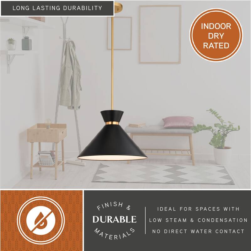 Racine Mid-Century Modern Bowtie Pendant Light, LED Compatible
