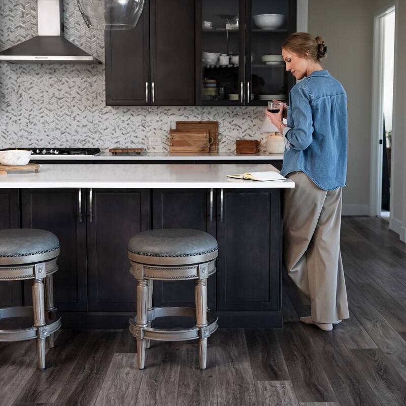 Maven Lane Pullman Backless Swivel Kitchen Stool