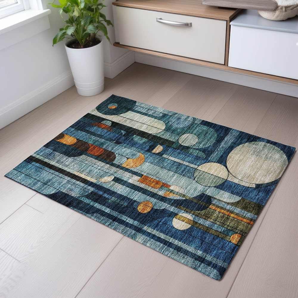 Premium Washable Super Soft Contemporary Deco Mayfield Rug