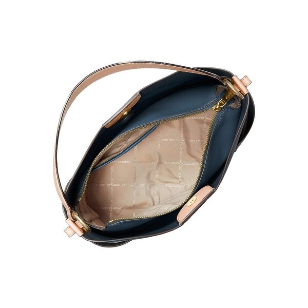 michael kors black and gold shoulder bag