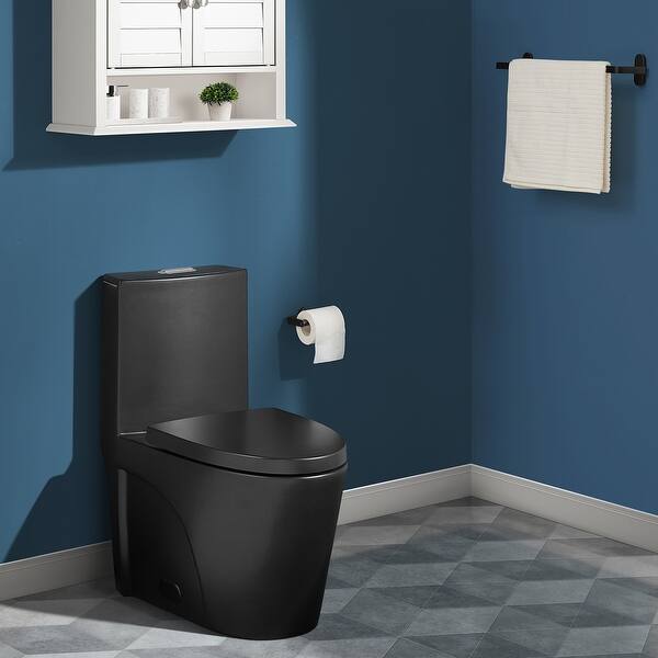 Shop Swiss Madison Sm 1t254 St Tropez One Piece Elongated Dual Tornado 0 8 1 28 Gpf Toilet Overstock 16765860