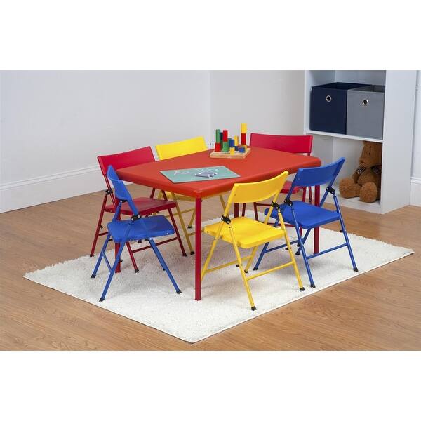 COSCO Kid's 7Piece Activity Set, with Resin Top Table and 6 Resin Seat
