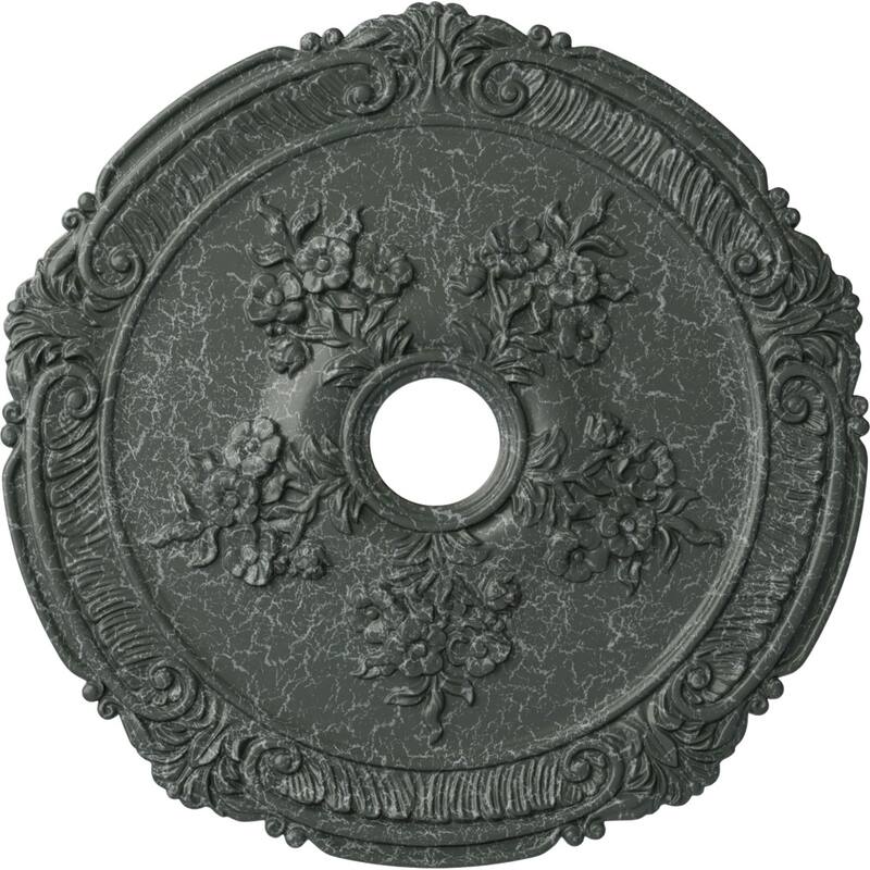 26"OD x 3 3/4"ID x 1 1/2"P Attica with Rose Ceiling Medallion