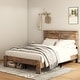 preview thumbnail 31 of 48, Wooden Platform Bed Frame with Large Under Bed Storage