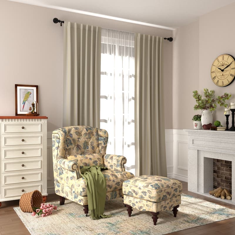 Modern Farmhouse Extendable Curtain Rod with Final Set