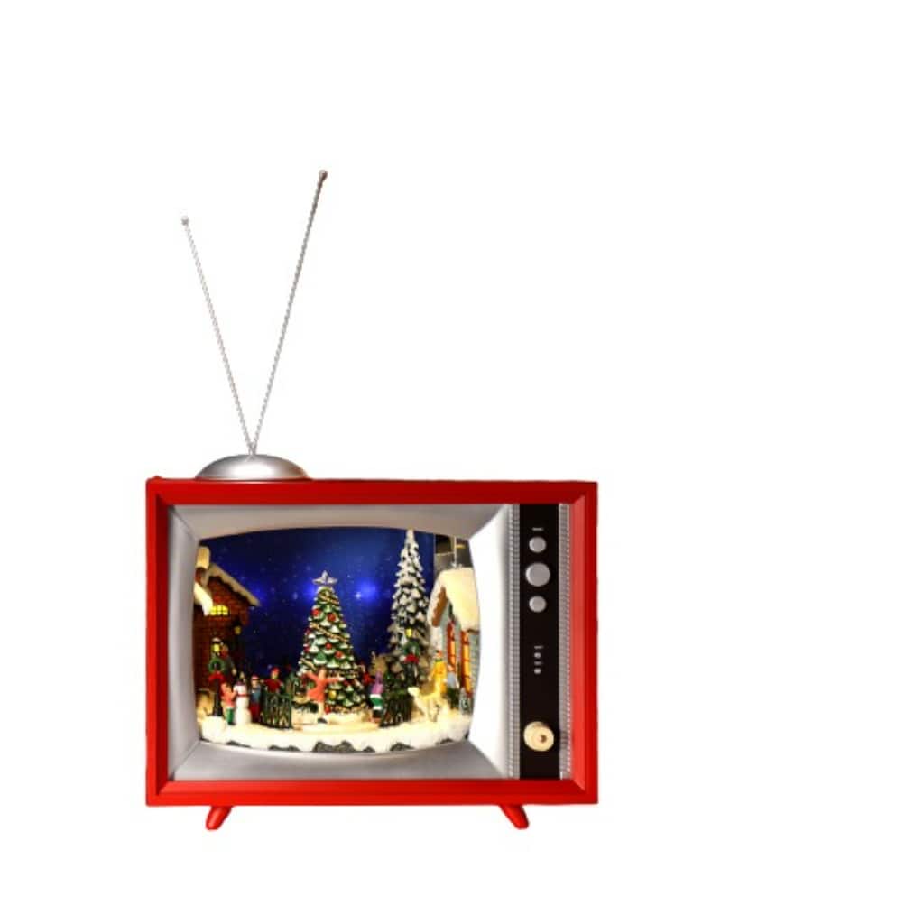 LED Lighted Christmas Tree TV Decoration - 15.5" - Set of 2