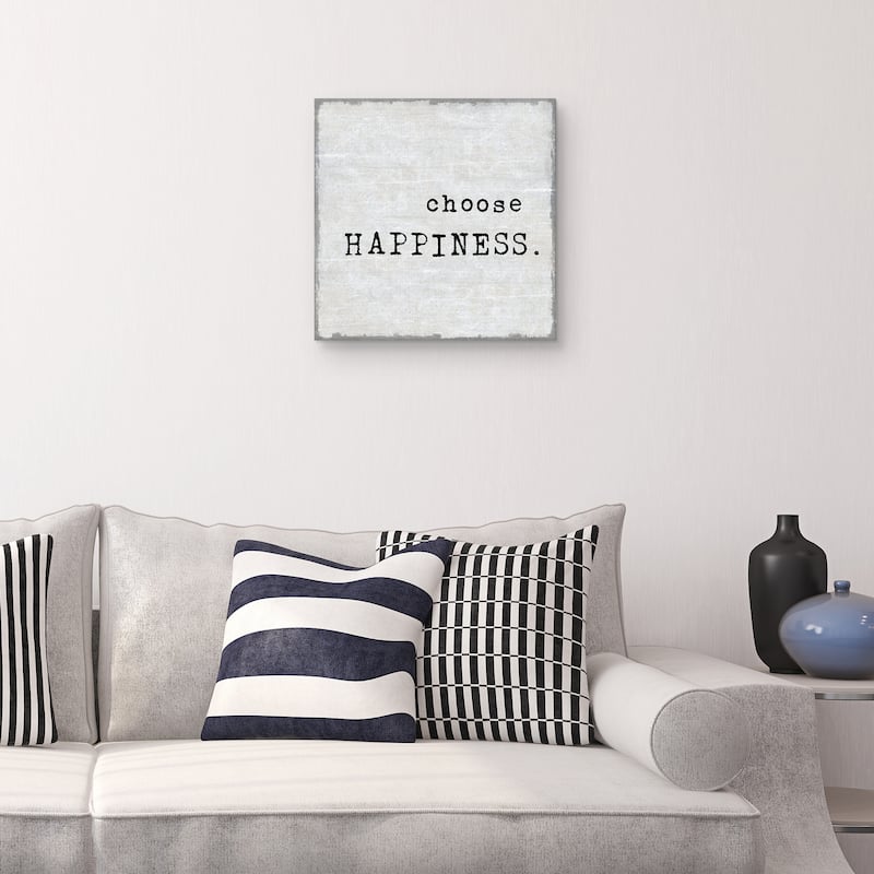 Choose Happiness by Jamie MacDowell Canvas Art Print