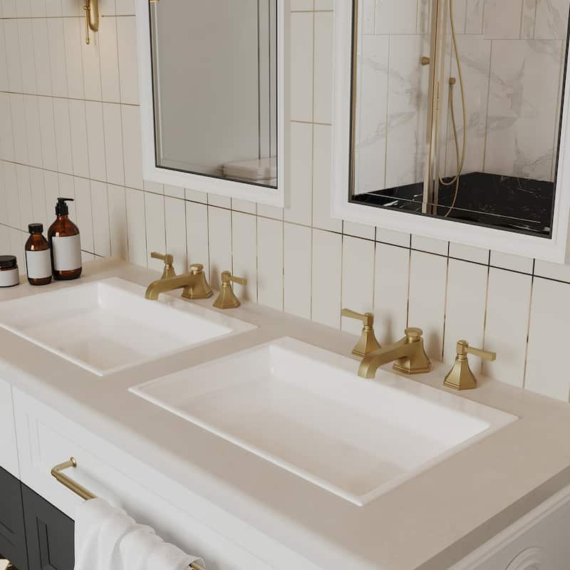Bathroom Faucet with Pop-Up Drain Lever
