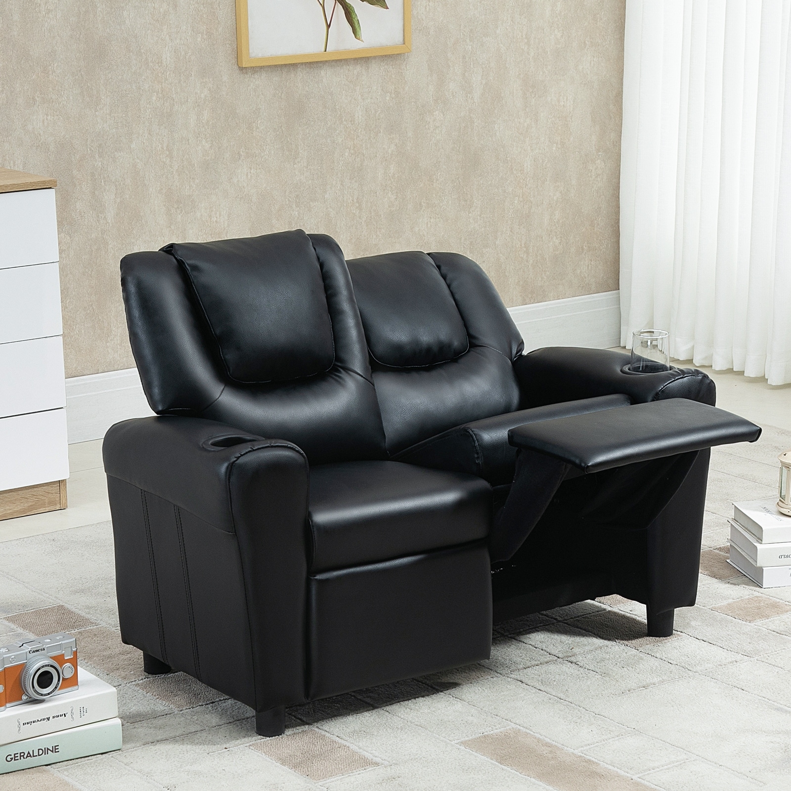 Alcalde kids 2025 faux leather chair
