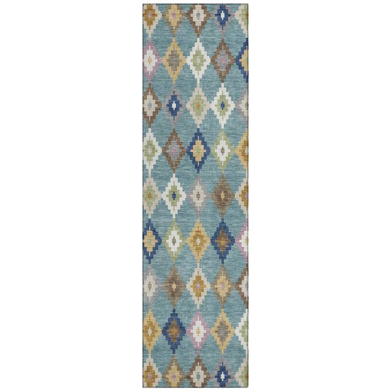 Machine Washable Indoor/ Outdoor Global Ahmet Chantille Rug